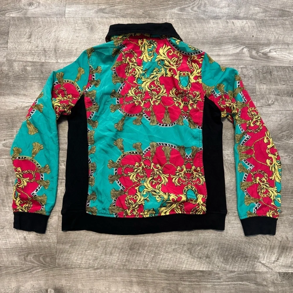 Ac tiv ology 90s Vintage Baroque Full zip Windbreaker Jacket Women’s Sz. S